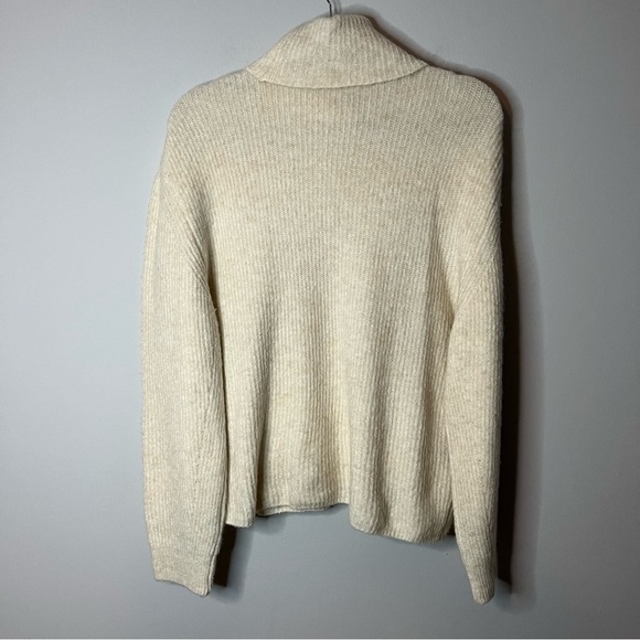 Women’s Topshop cream soft knit turtle neck pullover sweater size medium M - Picture 5 of 6